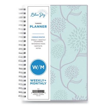 Blue Sky® Rue Du Flore Weekly-monthly Planner, Rue Du Flore Artwork, 8 X 5, Jade-lavender Cover, 12-month (jan To Dec): 2022 freeshipping - TVN Wholesale